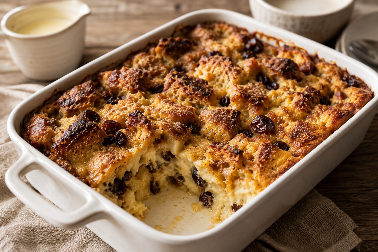 Boozy Bread & Butter Pudding