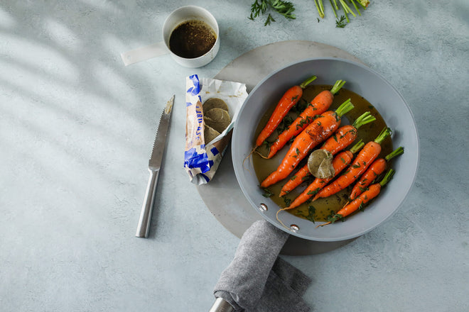 Sweet Vanilla Butter-Glazed Carrots