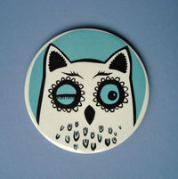 Ceramic Owl Coasters