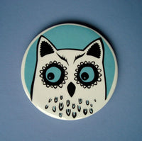 Ceramic Owl Coasters