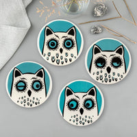 Ceramic Owl Coasters