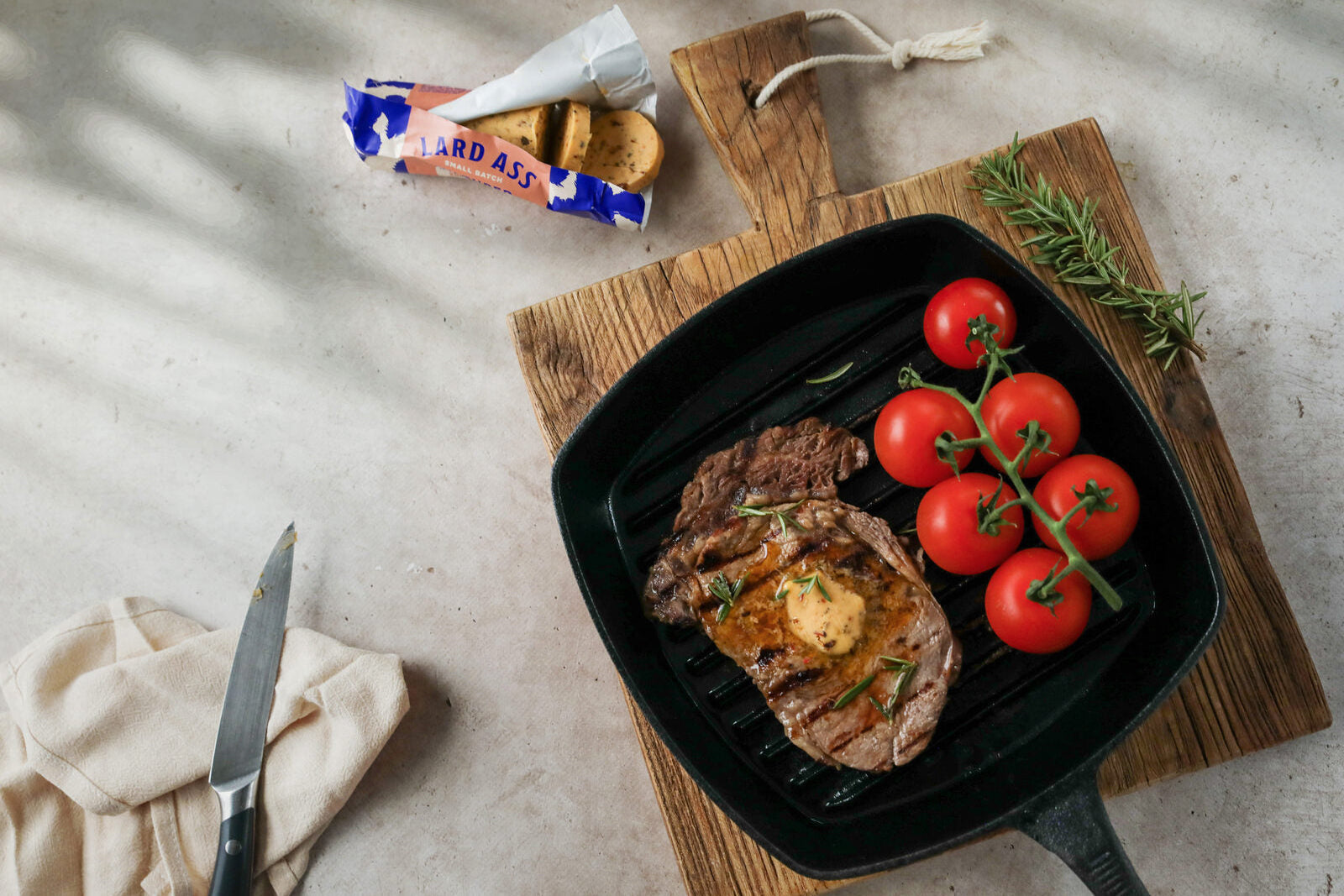 Steak with Roasted Tomato Butter