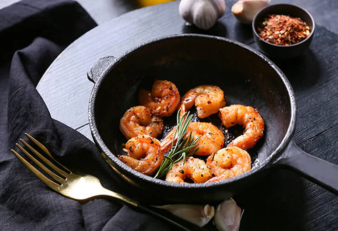 Black Garlic Butter Prawns
